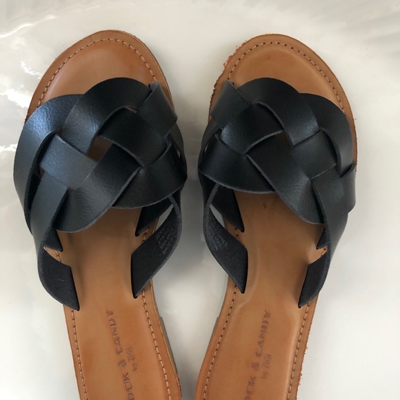 rock candy black sandals
